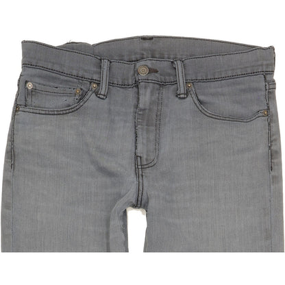 Levi's 511 Men Grey Straight Slim Stretch Jeans W32 L34