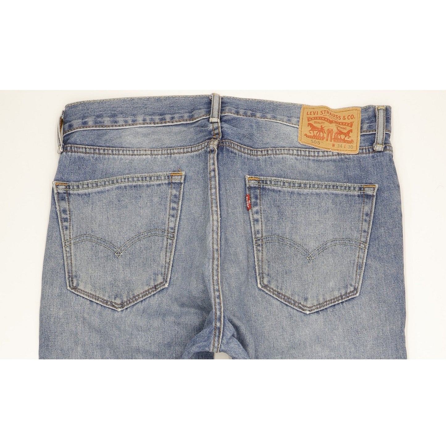 Levi's 505 Men Blue Straight Regular Jeans W34 L30