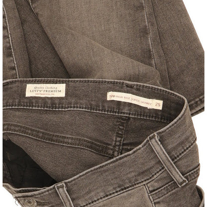Levi's 720 Women Grey Skinny Slim Stretch Jeans W25 L29