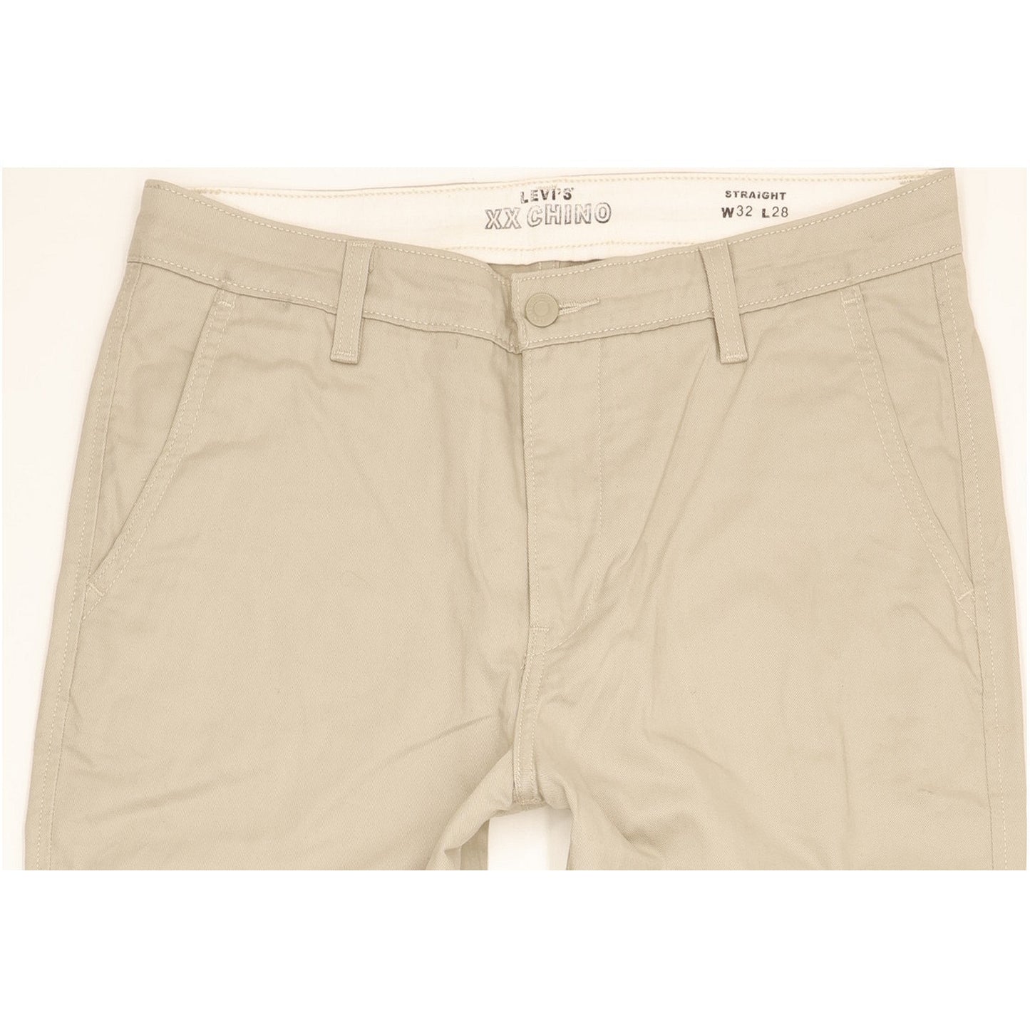 Levi's Men Beige Straight Regular Chino Jeans W32 L27