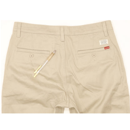 Levi's Men Beige Straight Regular Chino Jeans W32 L27