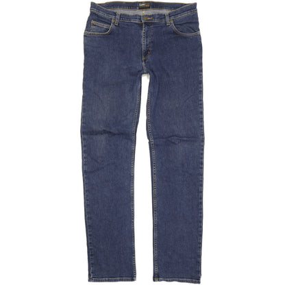 Lee Brooklyn Men Blue Straight Regular Stretch Jeans W34 L36