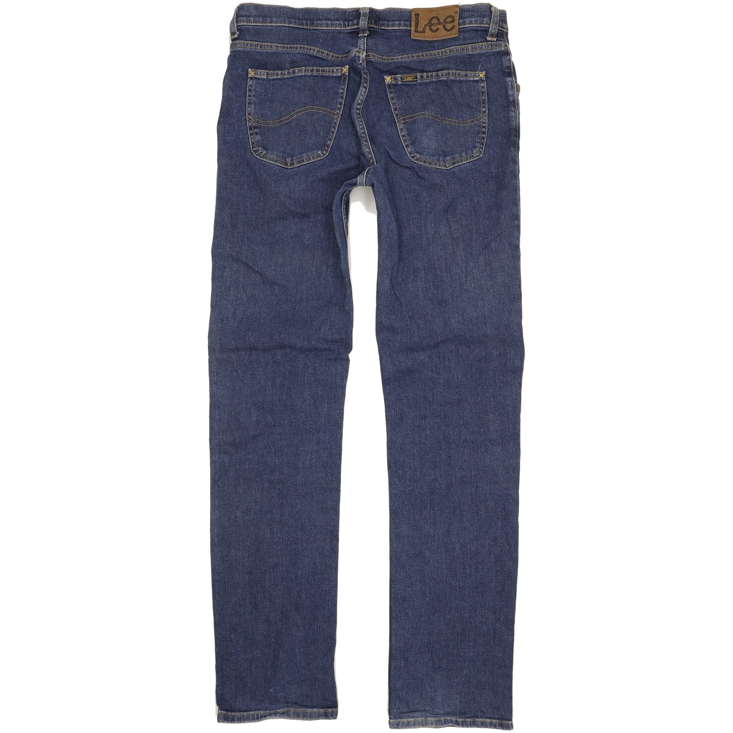 Lee Brooklyn Men Blue Straight Regular Stretch Jeans W34 L36