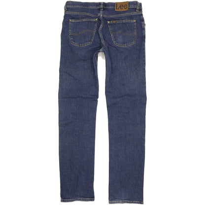 Lee Brooklyn Men Blue Straight Regular Stretch Jeans W34 L36