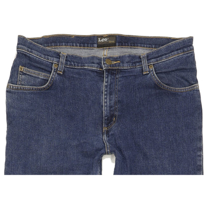 Lee Brooklyn Men Blue Straight Regular Stretch Jeans W34 L36