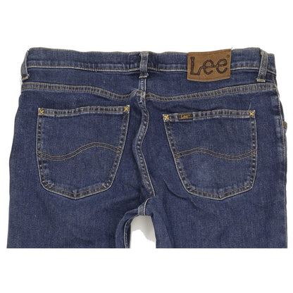 Lee Brooklyn Men Blue Straight Regular Stretch Jeans W34 L36