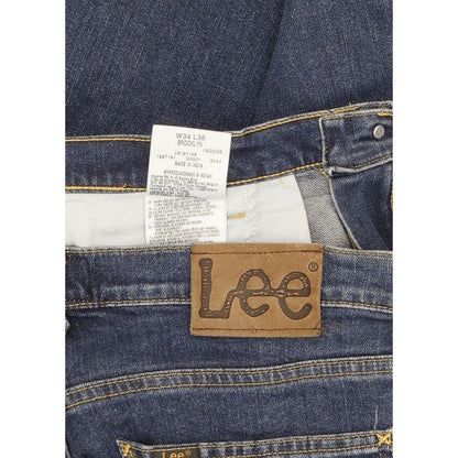 Lee Brooklyn Men Blue Straight Regular Stretch Jeans W34 L36