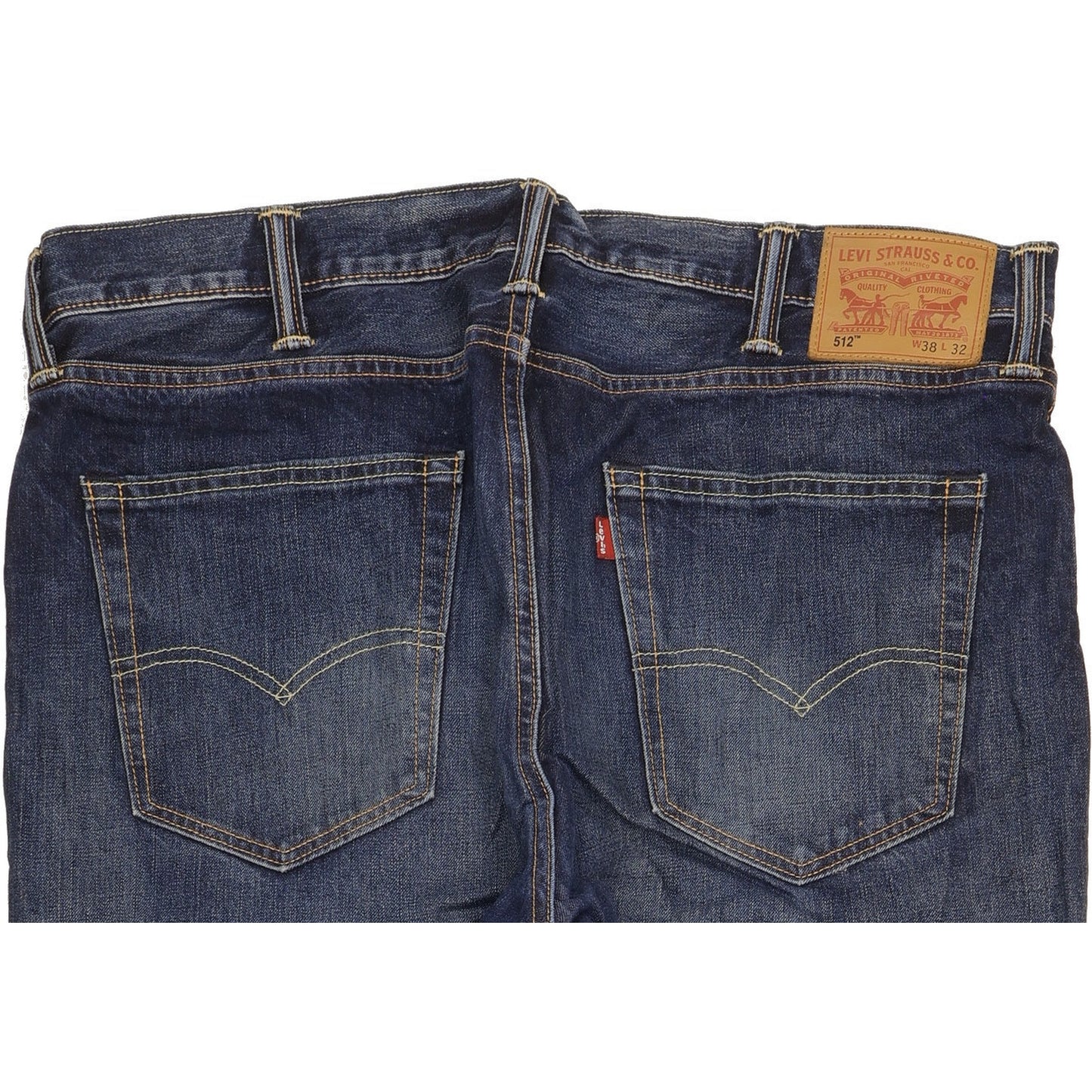 Levi's 512 Men Blue Tapered Slim Jeans W38 L31