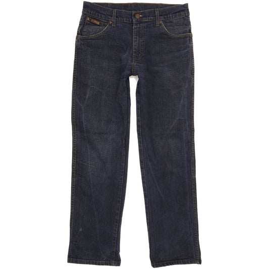 Wrangler Texas Men Blue Straight Regular Stretch Jeans W33 L30