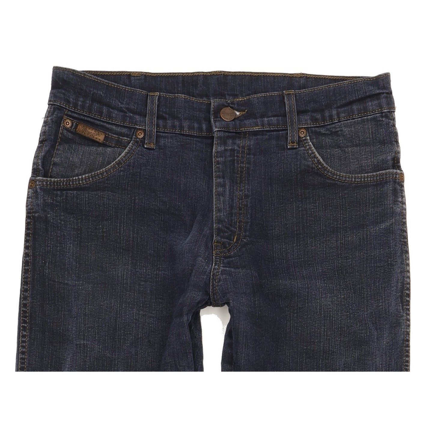 Wrangler Texas Men Blue Straight Regular Stretch Jeans W33 L30