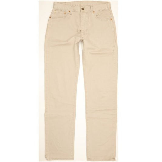 Levi's 551 Men Beige Straight Regular Jeans W33 L36