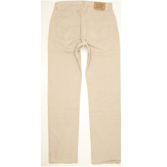 Levi's 551 Men Beige Straight Regular Jeans W33 L36