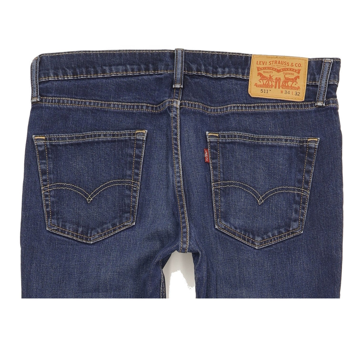 Levi's 511 Men Blue Straight Slim Stretch Jeans W34 L31