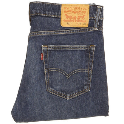 Levi's 511 Men Blue Straight Slim Stretch Jeans W34 L31