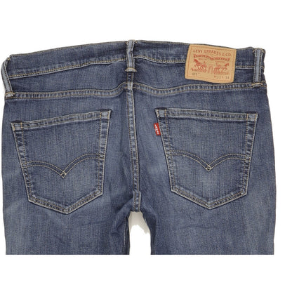 Levi's 511 Men Blue Straight Slim Stretch Jeans W33 L33