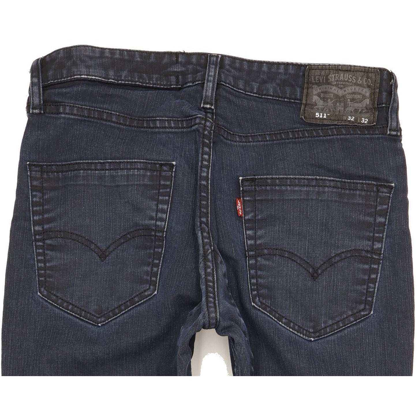 Levi's 511 Men Navy Straight Slim Stretch Jeans W32 L31