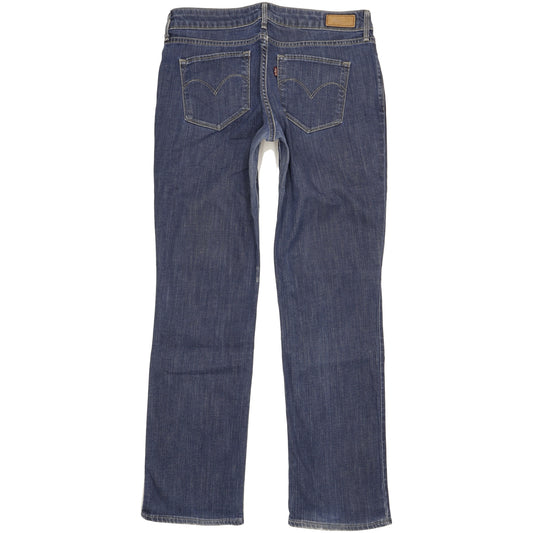 Levi's Bold Curve Women Blue Straight Slim Stretch Jeans W31 L31