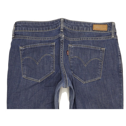 Levi's Bold Curve Women Blue Straight Slim Stretch Jeans W31 L31