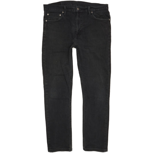 Levi's Men Black Straight Regular Stretch Jeans W33 L29