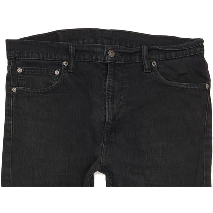 Levi's Men Black Straight Regular Stretch Jeans W33 L29
