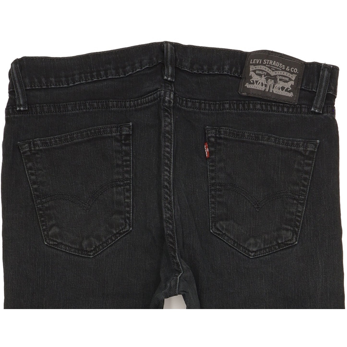 Levi's Men Black Straight Regular Stretch Jeans W33 L29