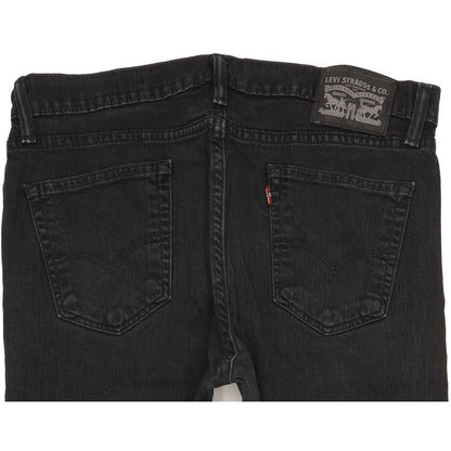 Levi's Men Black Straight Regular Stretch Jeans W33 L29