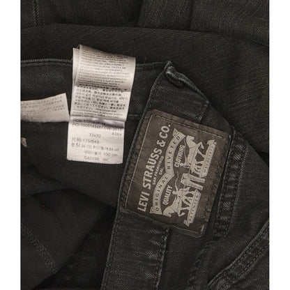 Levi's Men Black Straight Regular Stretch Jeans W33 L29