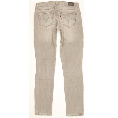 Levi's 524 Women Grey Skinny Slim Stretch Jeans W28 L29