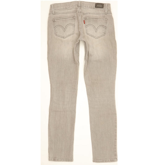 Levi's 524 Women Grey Skinny Slim Stretch Jeans W28 L29