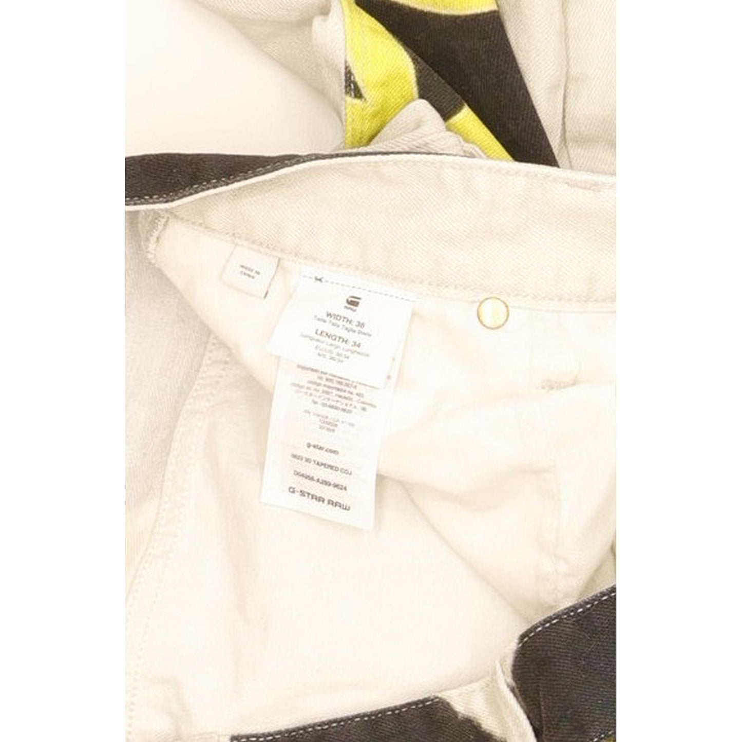G-Star 5622 3D Men Beige Tapered Regular Jeans W36 L34
