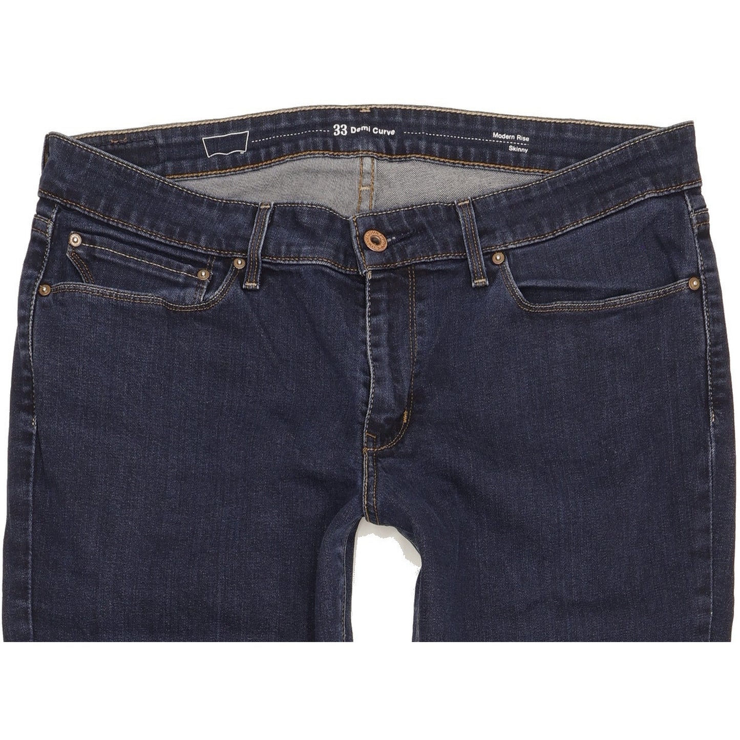 Levi's Demi Curve Women Blue Skinny Slim Stretch Jeans W33 L33