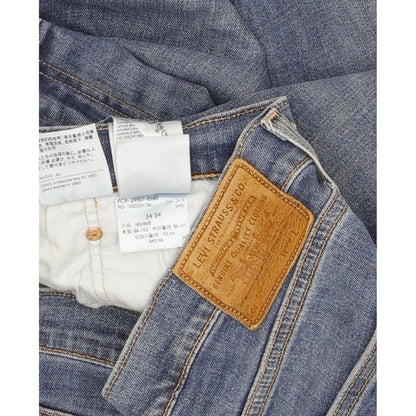 Levi's Men Blue Straight Regular Stretch Jeans W34 L33