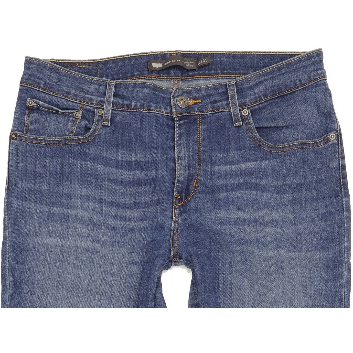 Levi's Demi Curve Women Blue Straight Classic Stretch Jeans W31 L31