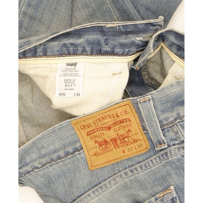 Levi's 511 Men Blue Straight Slim Jeans W32 L35