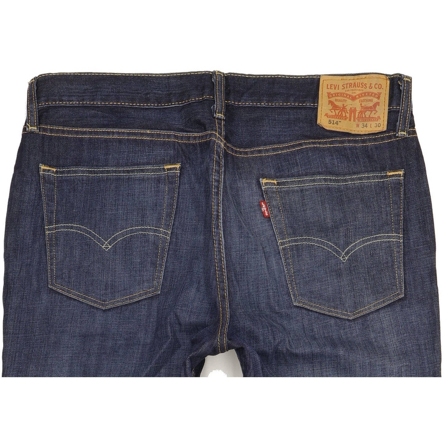 Levi's 514 Men Blue Straight Slim Jeans W34 L30