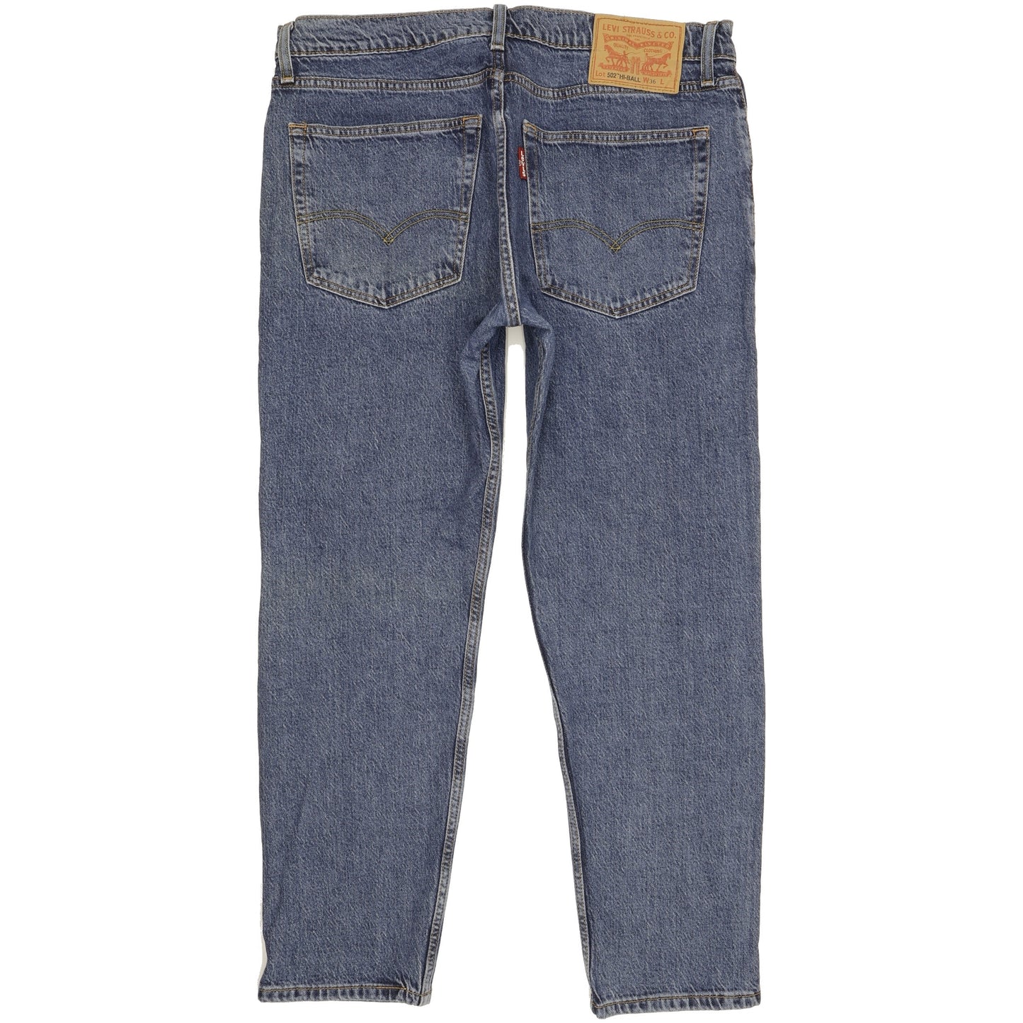 Levi's 502 Hi-Ball Men Blue Tapered Regular Stretch Jeans W36 L29