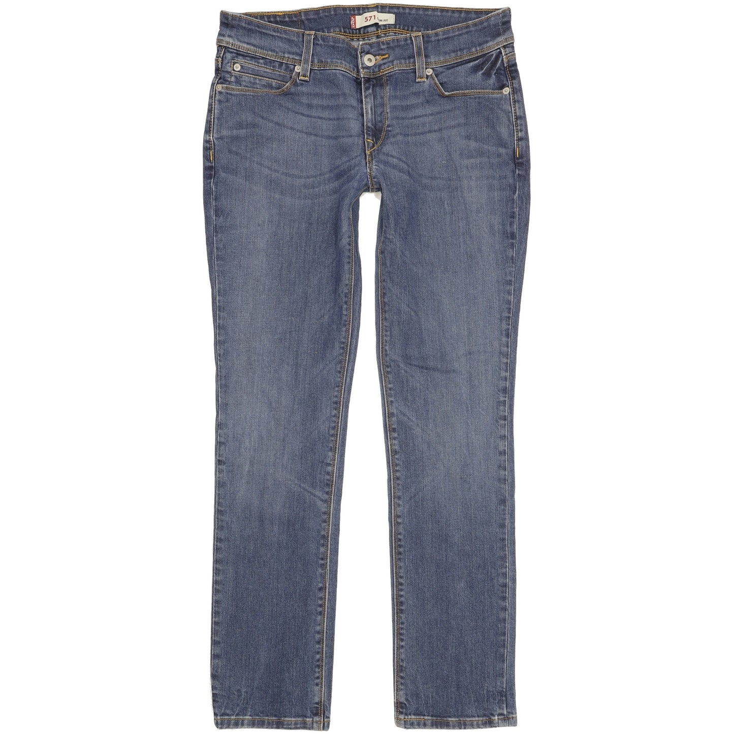Levi's 571 Women Blue Straight Slim Stretch Jeans W32 L31