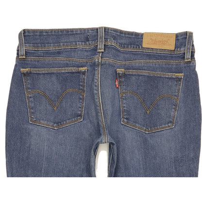 Levi's 571 Women Blue Straight Slim Stretch Jeans W32 L31
