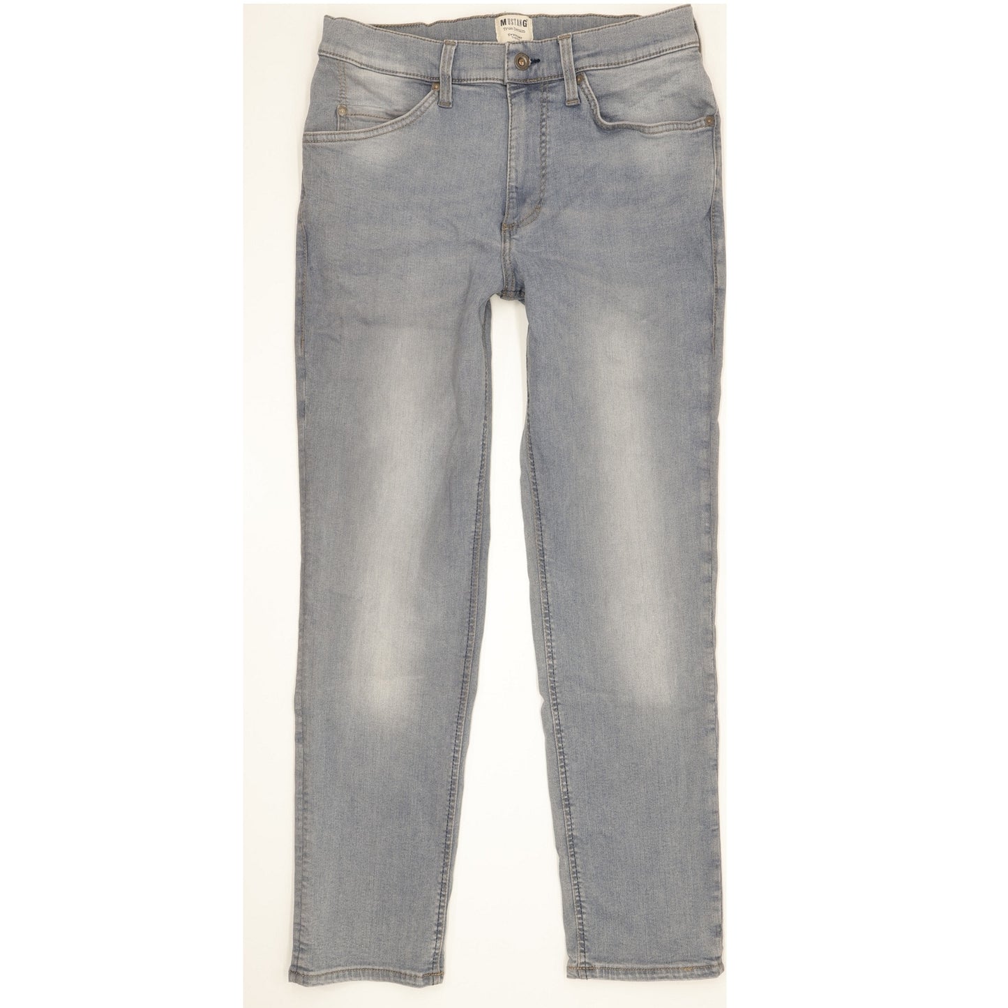 Mustang Tramper Men Blue Tapered Slim Stretch Jeans W33 L29