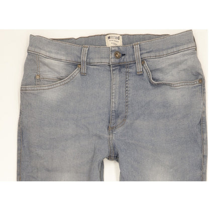 Mustang Tramper Men Blue Tapered Slim Stretch Jeans W33 L29