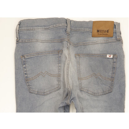 Mustang Tramper Men Blue Tapered Slim Stretch Jeans W33 L29