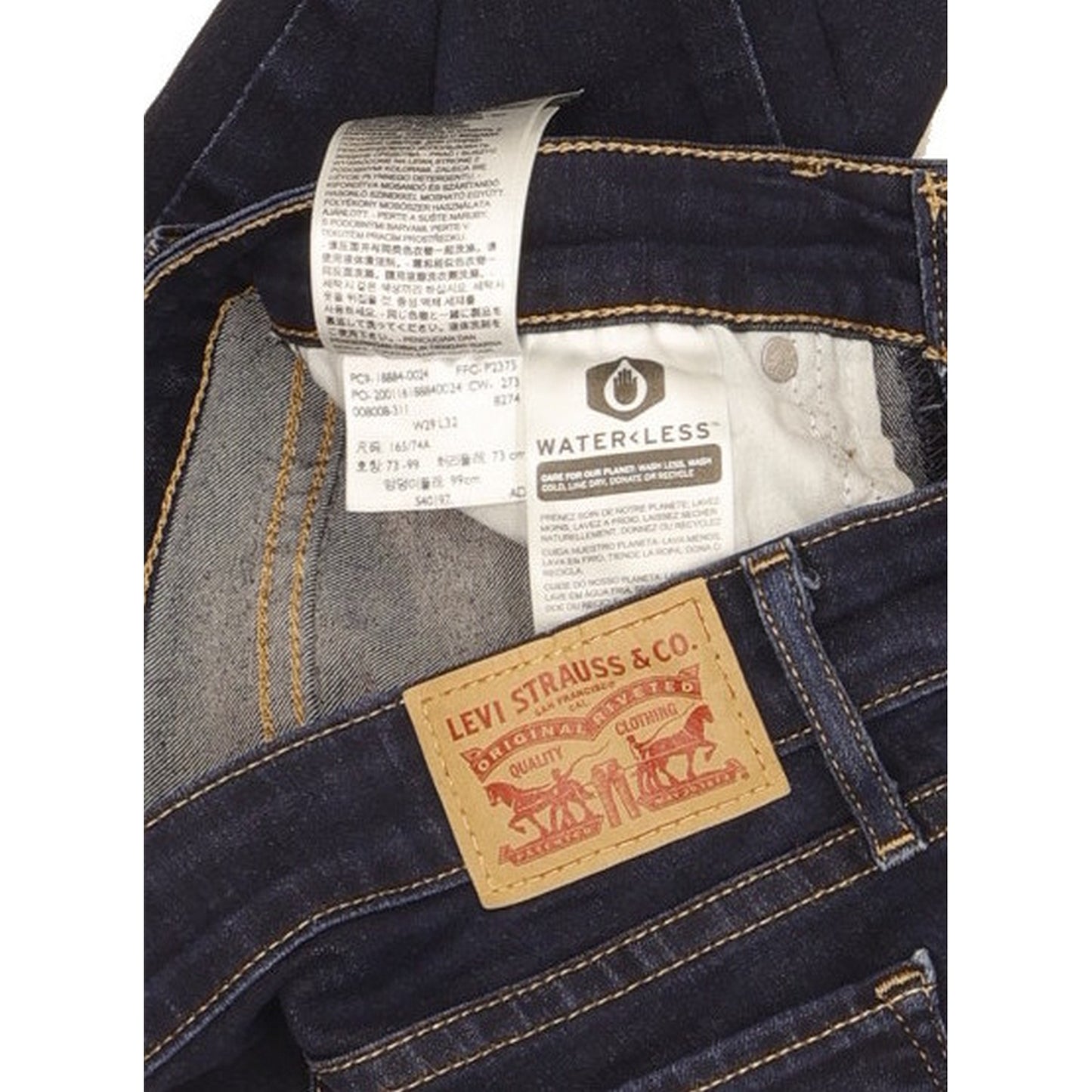 Levi's 712 Women Blue Straight Slim Stretch Jeans W29 L25