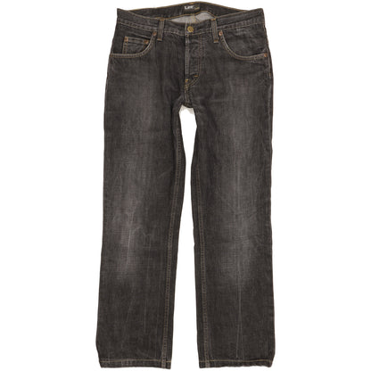 Lee Men Black Straight Regular Stretch Jeans W30 L28