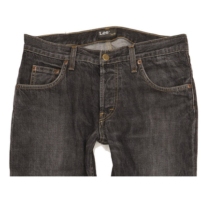 Lee Men Black Straight Regular Stretch Jeans W30 L28
