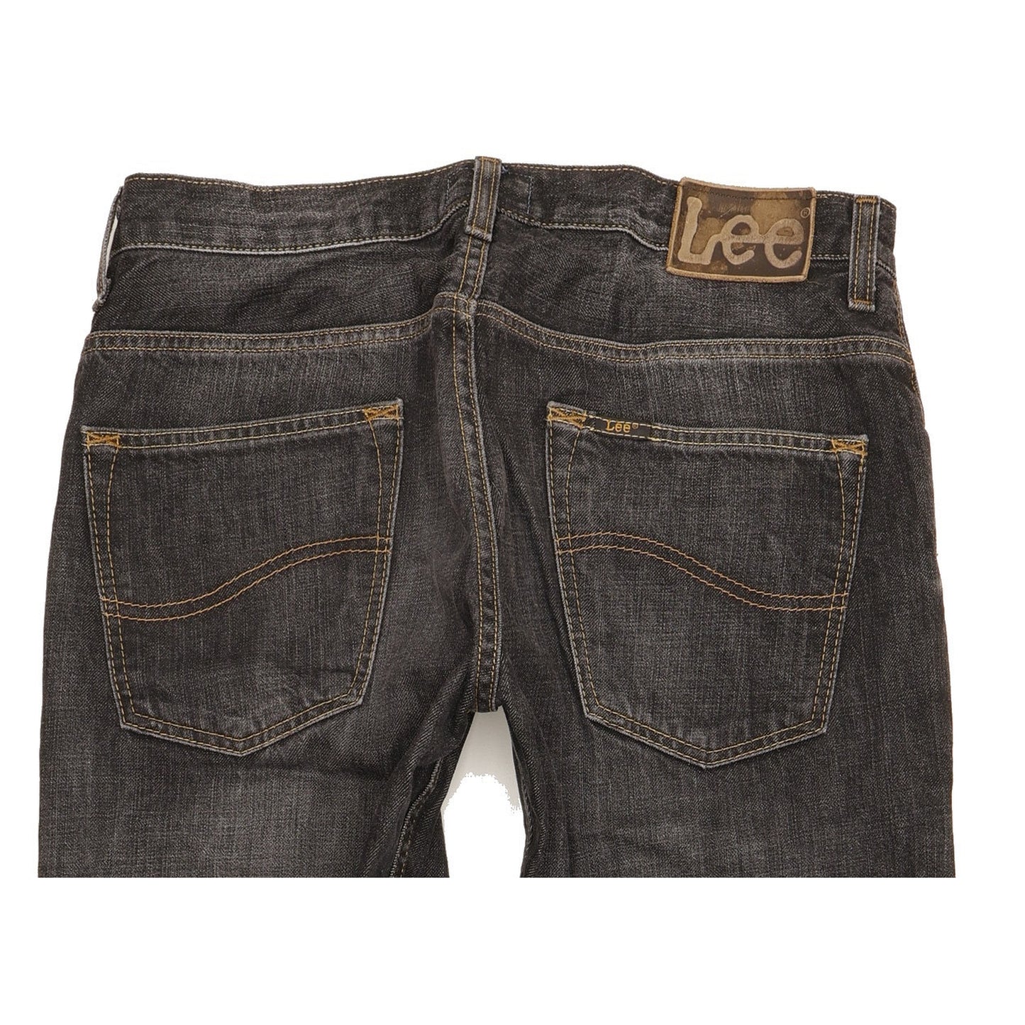 Lee Men Black Straight Regular Stretch Jeans W30 L28