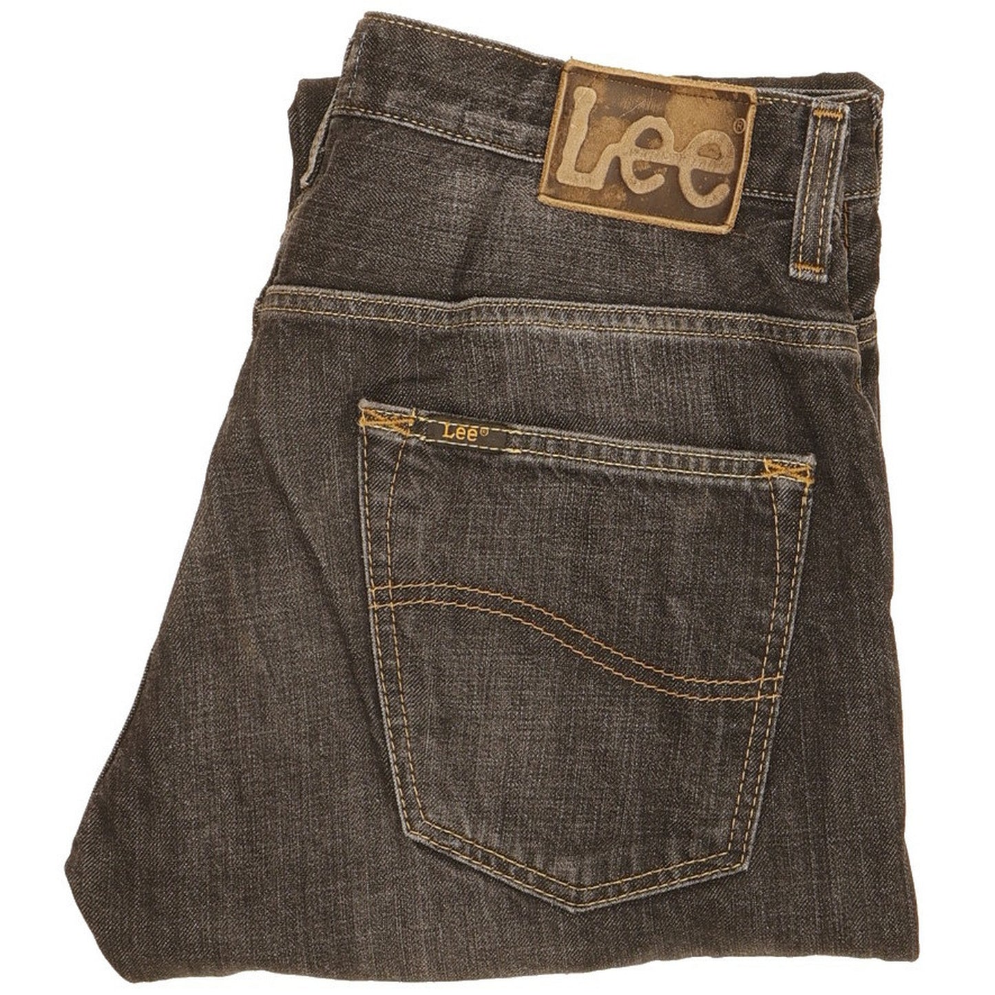Lee Men Black Straight Regular Stretch Jeans W30 L28