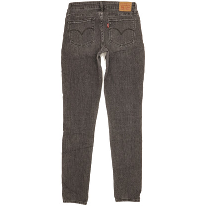 Levi's 711 Women Grey Skinny Slim Stretch Jeans W26 L31