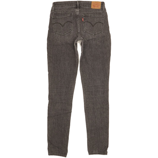 Levi's 711 Women Grey Skinny Slim Stretch Jeans W26 L31