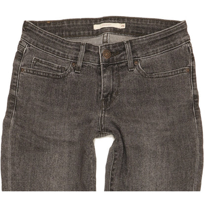 Levi's 711 Women Grey Skinny Slim Stretch Jeans W26 L31