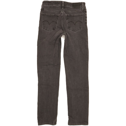 Levi's 712 Women Black Straight Slim Stretch Jeans W28 L29